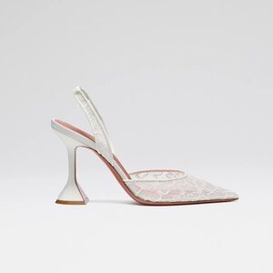 Amina Muaddi Holli Lace Sling